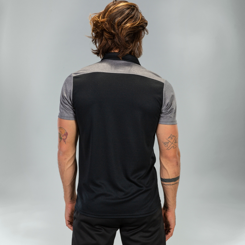 Polo shirt hobby II black-grey short sleeve-null