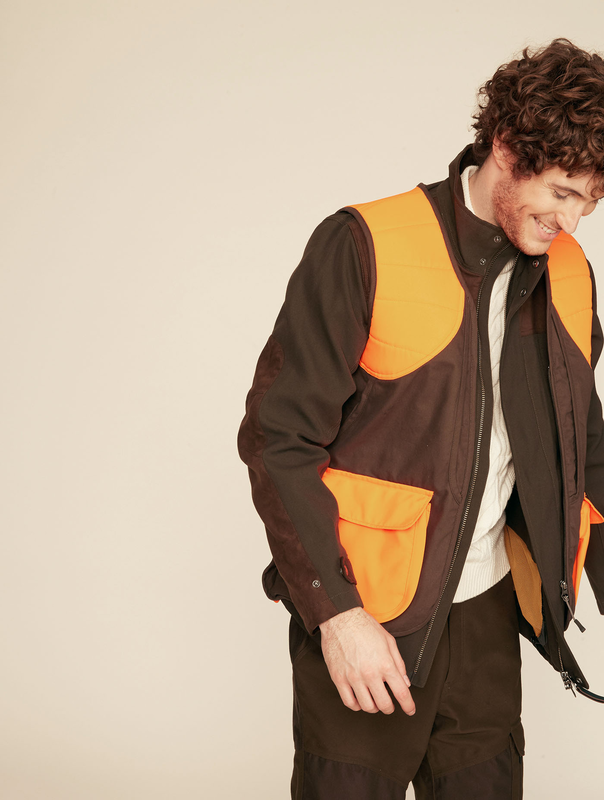 Aigle vest adirondack bronze/orange - medium-null