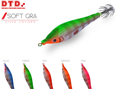 Dtd squid jig soft gira (size: 2.0, colour: green), , medium