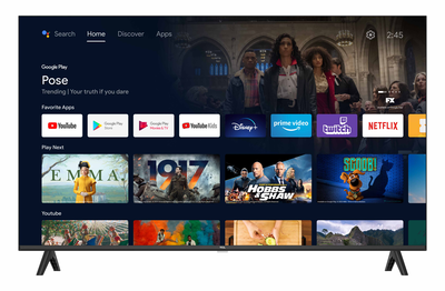 Tcl 40'' 40s5400 / android TV fullHD, Black, medium