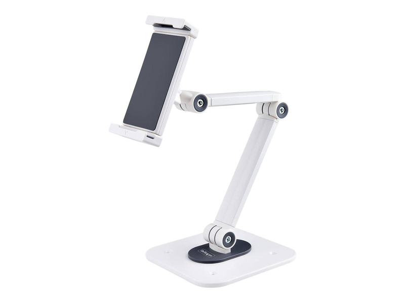 Startech.com adjustable tablet stand for desk, desk/wall mountable, supports up to 2.2lb, universal tablet stand holder for desk, articulating tablet mount with pivot/swivel/rotate / ergonomic tablet stand  / supports up to 12.9in, , medium-null