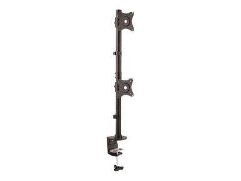 Startech.com armdualv vertical dual monitor desk mount steel for 2 displays up to 27 inch 10kg black-null