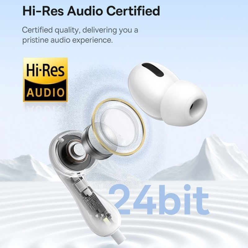 Baseus headphones in ear wired type c hires cz20 white, , medium-null