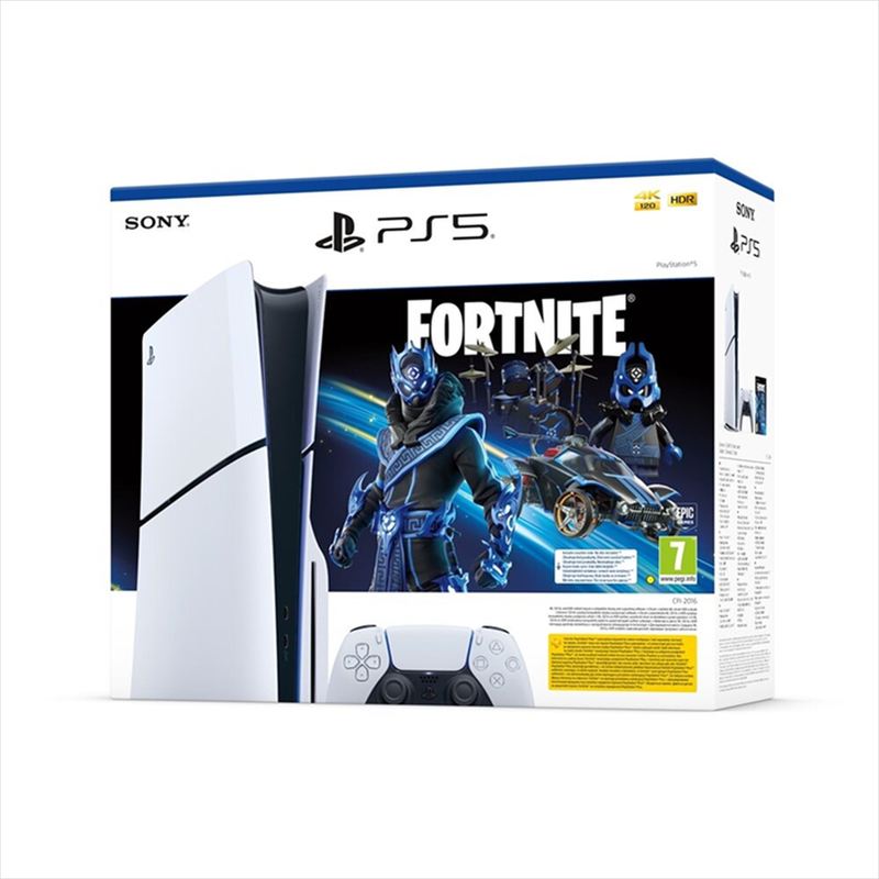 Sony playstation 5 slim disc edition 1TB cfi-2016 with fortnite cobalt star-null
