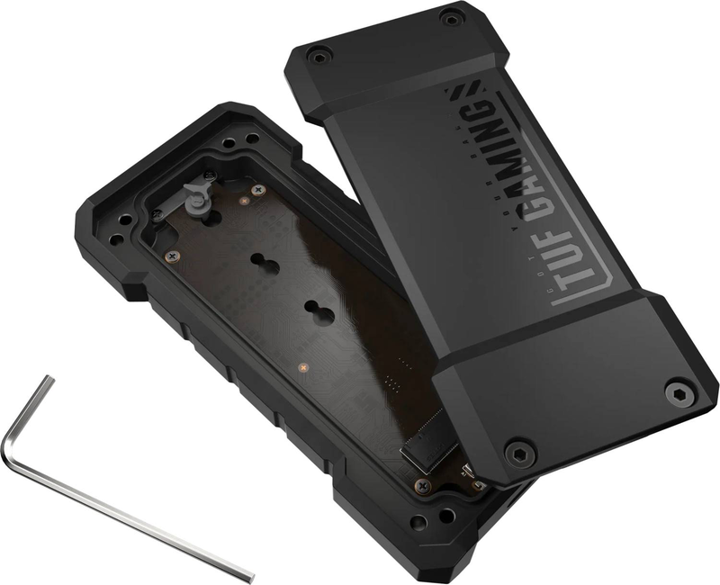 Asus tuf gaming a2 rugged m.2 nvme and sata SSD enclosure USB-c 3.2 Gen 2x2 20GBps ip68 black-null