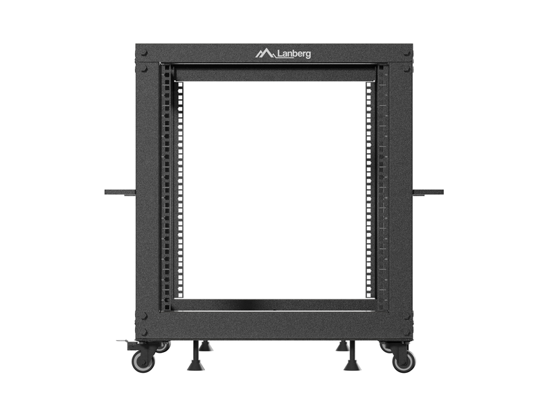 Lanberg open rack 19 12u adj.depth 600-1000mm black, , medium-null