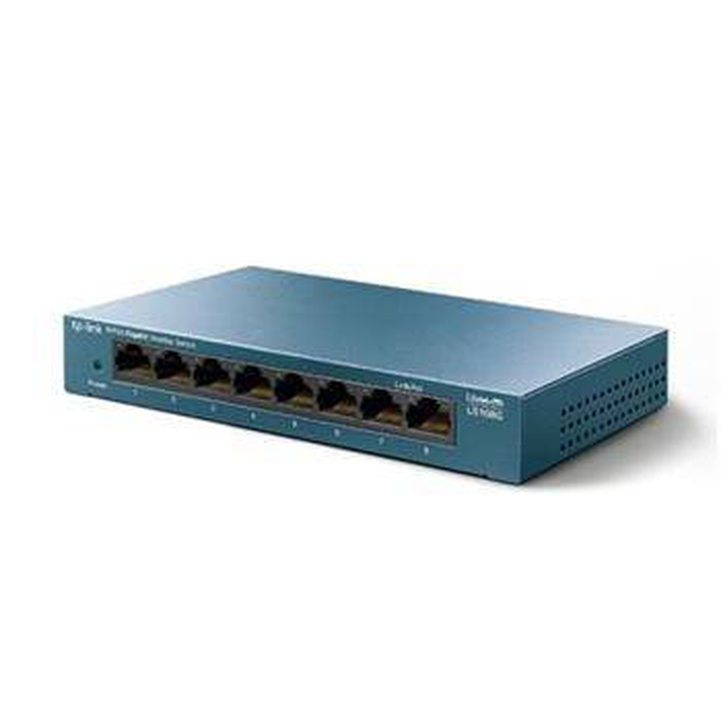 Tp-link litewave ls108g 8-port gigabit unmanaged desktop switch plug and play white-null