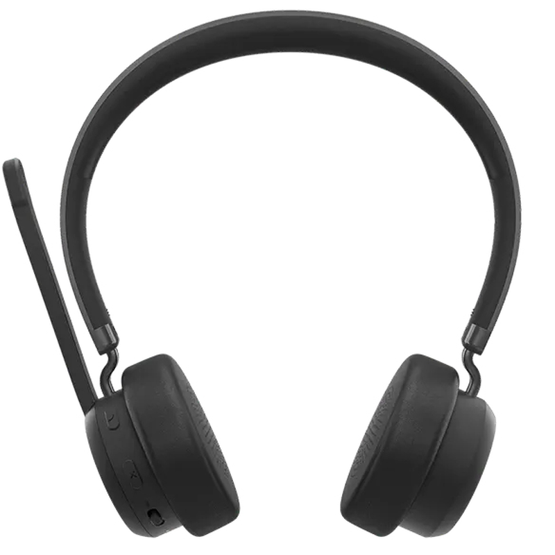 Lenovo wireless stereo headset 4xd1q30302 bluetooth 5.3 40mm enc mic multipoint USB dongle 60h black-null