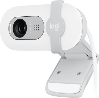 Logitech webcam brio 100 with privacy shutter white (960-001617)