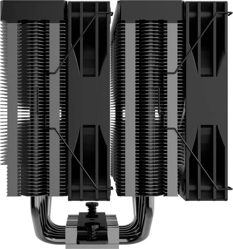 Enermax ets-td60 digital argb dual-tower CPU Air cooler, 280w, 6 heatpipes, digital display, dual 120mm pwm, black-null