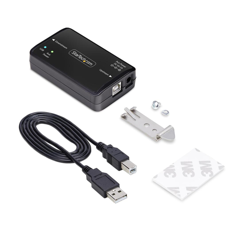 Startech.com USB galvanic isolator 6kv, electrical isolated USB 2.0/1.1 - surge isolator - black - taa compliant-null