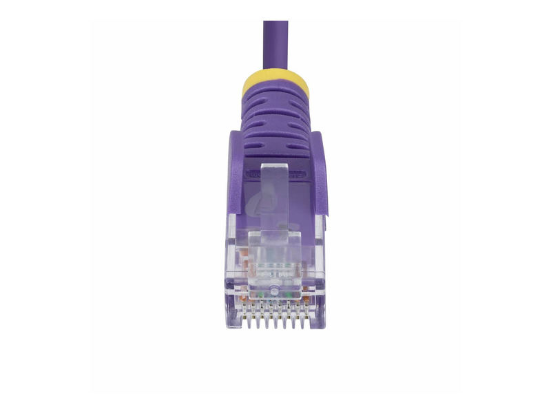 Startech.com 50cm purple slim cat6 ethernet cable, snagless, 28awg, lszh patch cable rj-45 (m) to rj-45 (m) 50 cm / 3.6 mm / utp / cat 5/5e/6 / ieee 802.3bt / halogen-free, snagless / purple-null