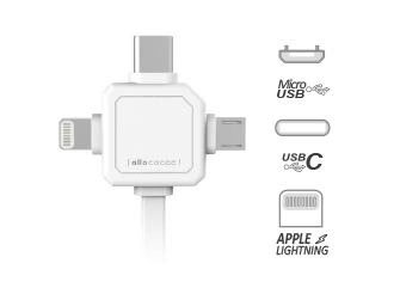 Powercube USB cube extended pd gan 65w uk γκριζο