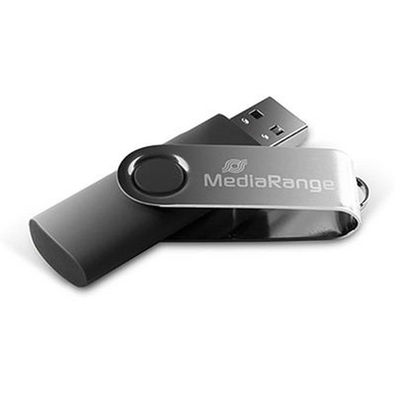 Mediarange 4GB USB black/silver mr907-null
