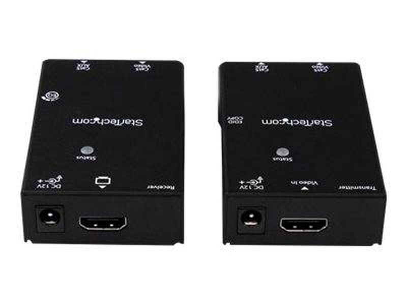 Startech.com HDMI over cat5 / cat6 extender w/ power over cable / video/audio extender / up to 50 m, , medium-null