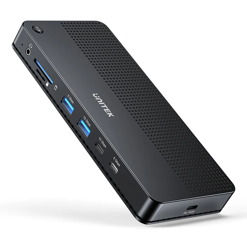 Unitek kvm switch USB-c dual 4k 60hz HDMI & 100w pd (displaylink) d1103a, , medium-null