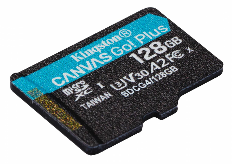 128GB micro sd memory card kingston canvas go! With adaptor class 10 (sdcg4/128GB)-null