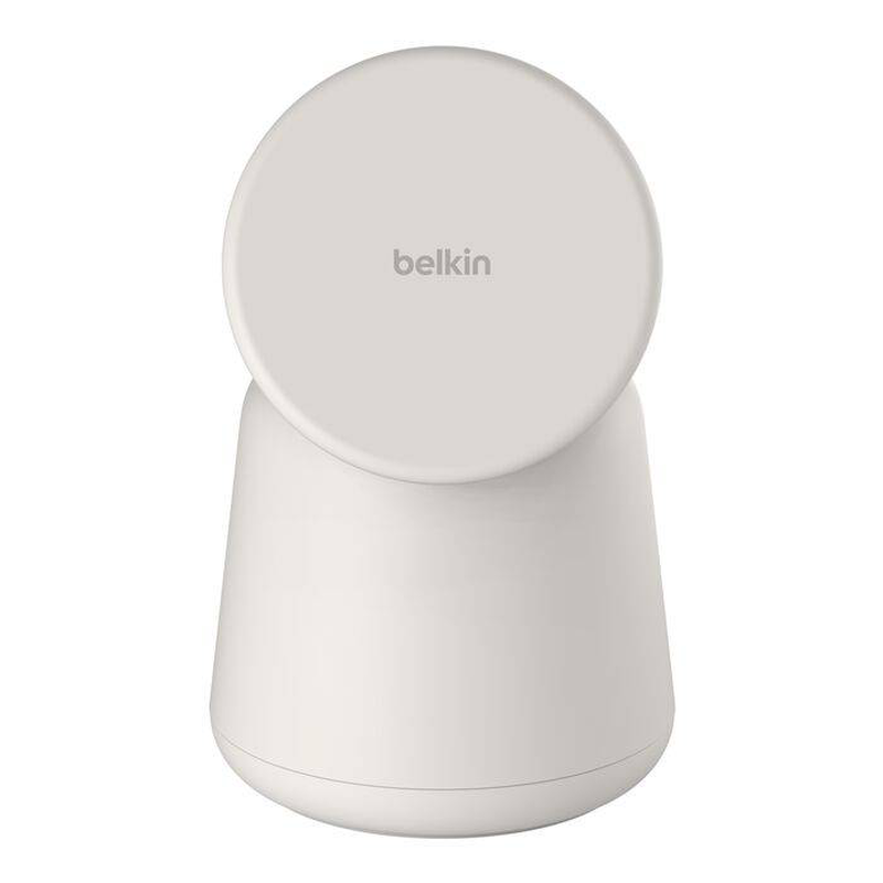 Belkin boostcharge pro 2-in-1 magnetic wireless charging dock qi2 15w MagSafe compatible sand with 30w USB-c power adapter-null