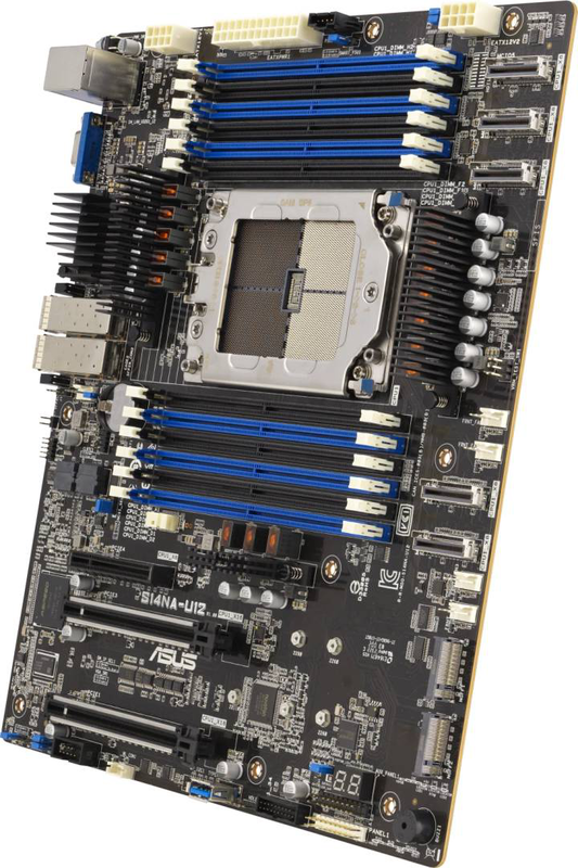 Asus s14na-u12 server motherboard socket sp6 AMD epyc 8004 ceb 12x ddr5 rdimm pcie 5.0 dual 25G sfp28 ipmi-null