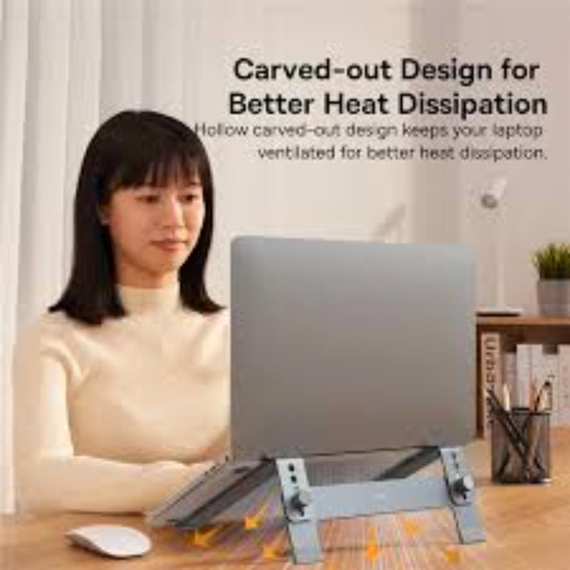 Baseus laptop stand 4-gear adjustable, space grey, , medium-null