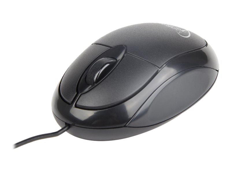 Gembird mus-u-01 - mouse - right and left-handed - optical - 3 buttons - wired - USB - black, , medium-null