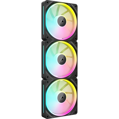 Corsair icue link lx120 rgb 120mm pwm fans 3 pack starter kit black (co-9051026-ww), Rgb, medium