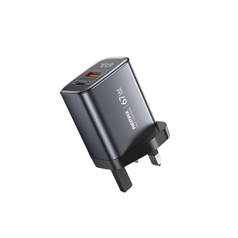 Remax gan fast charger with digital display  67w, , medium-null