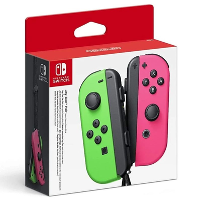 Nintendo switch joy-con pair neon green-pink, , medium