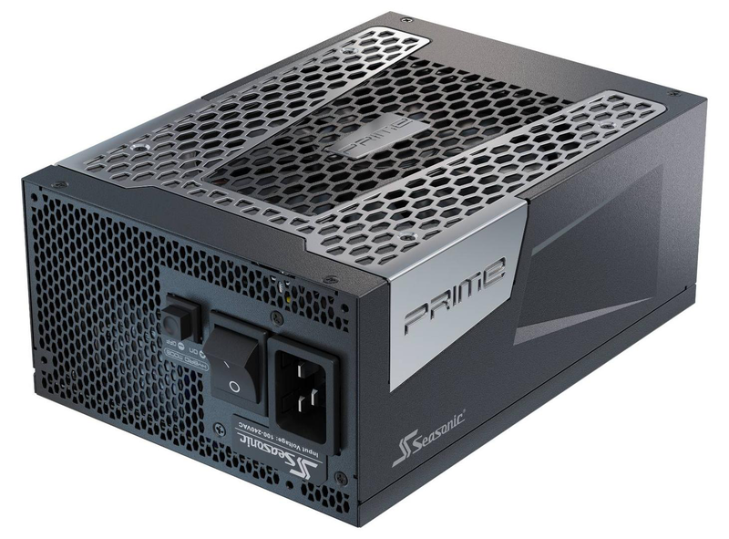 Seasonic prime px-1600 1600w atx power supply 80 plus platinum fully modular atx 3.0 pcie 5.0 dual 12vhpwr 135mm fan black-null
