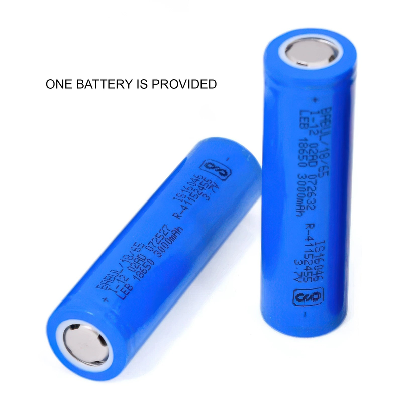 18650 lithium-ion battery 3.7v 3000mAh - high capacity, , medium-null