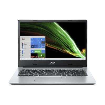 Acer aspire 1 laptop 14" (n4500/4GB/128GB), Silver, medium