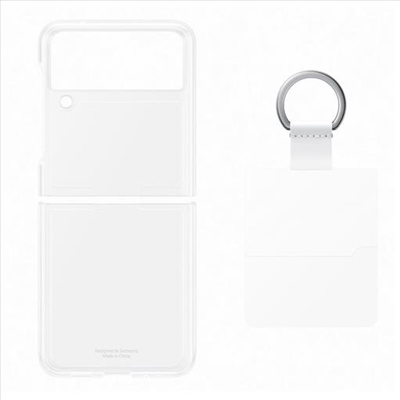 Samsung clear cover with ring z flip 3 5G ef-qf711-null
