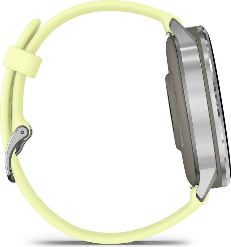 Garmin venu 4 010-03014-02 45mm health fitness GPS smartwatch 1.4" amOLED ecg flashlight 5 atm silver/citron-null