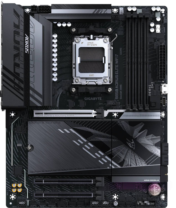 Gigabyte b850 aorus elite Wi-Fi7 am5 atx ddr5 motherboard, , medium-null