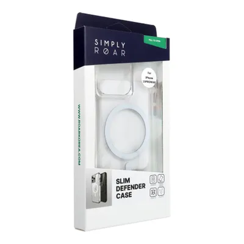 Roar slim defender case compatible with MagSafe for iPhone 16 pro max transparent, , medium-null