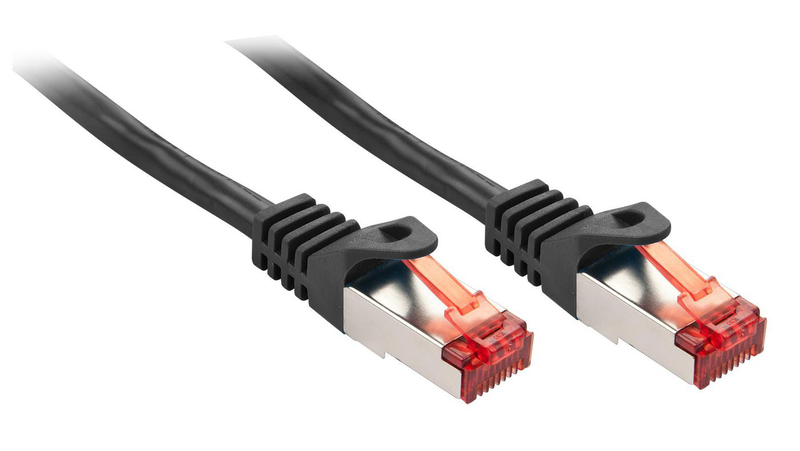 Lindy basic - patch cable - rj-45 (m) to rj-45 (m) - 7.5 m - sftp, pimf - cat 6 - molded, snagless, stranded - black-null
