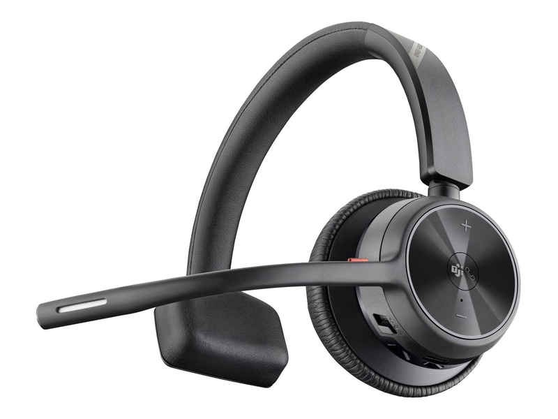 Poly voyager 4310 / headset / on-ear / bluetooth / wireless, wired / active noise cancelling / USB-c / black / certified for microsoft teams, , medium-null