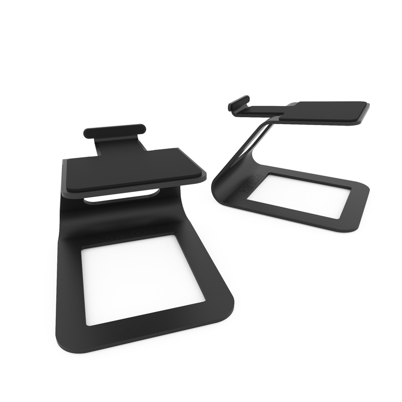 Kanto se2 elevated desktop speaker stands for small speakers - black, pair-null