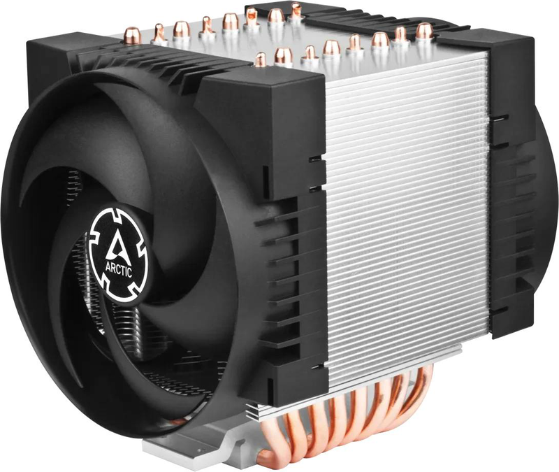 Arctic freezer 4u-m rev.2 4u server CPU cooler, 350w, 8 heatpipes, dual 120mm pwm fans, intel + AMD servers-null