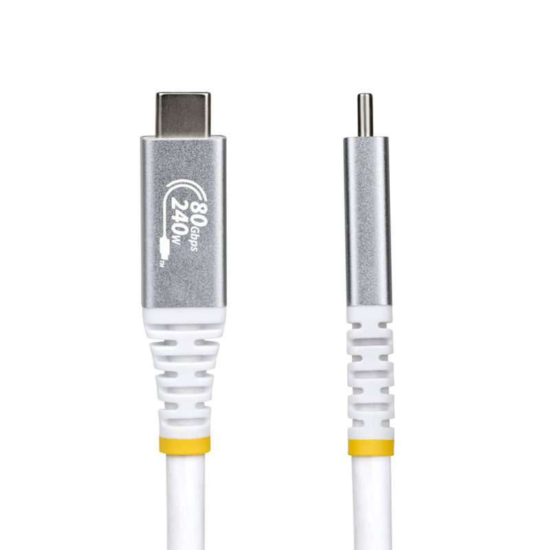 Startech.com USB4 cable 1.5m | USB-c to USB-c | 80GBps | 240w | white-null