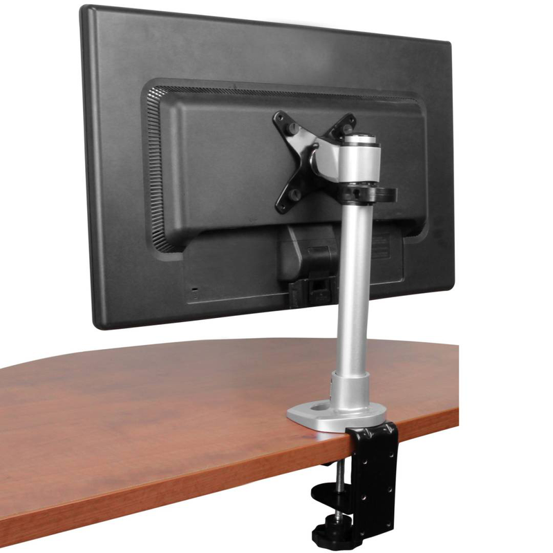 Startech.com armpivot single monitor desk mount pole height adjustable for displays up to 34 inch 14kg silver-null
