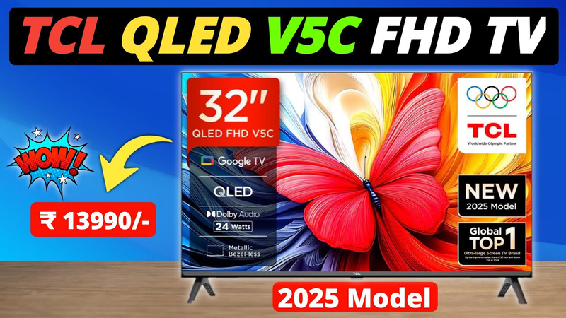 Tcl smart TV 32" HD QLED v5c (2025), , medium-null