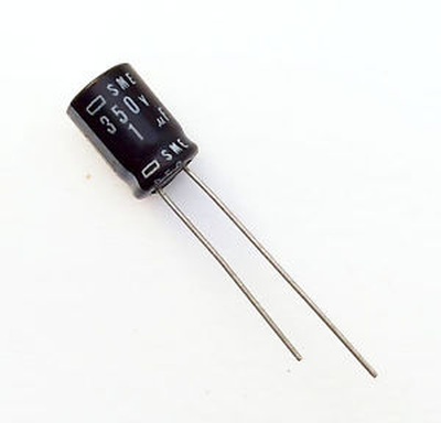 1mf 350v electrolytic capacitor  x5, , medium