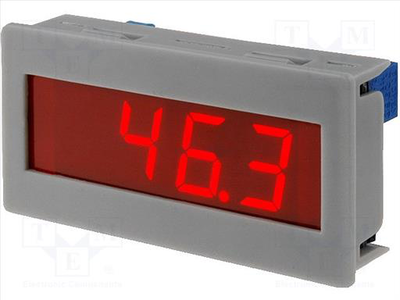 Dc panel led 3,5 digit 14mm voltage meter 200mv, , medium