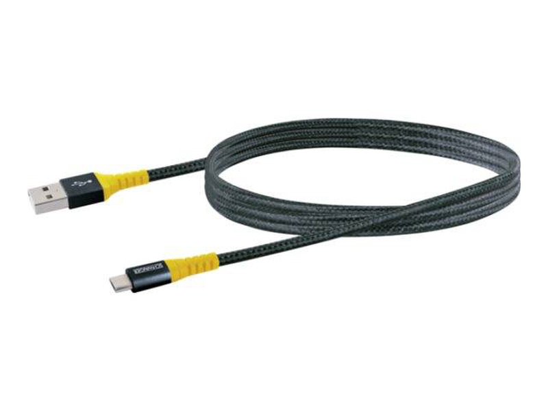 Schwaiger extreme / USB cable / micro-USB type b (m) to USB (m) / USB 2.0 / 1.2 m / black, yellow-null