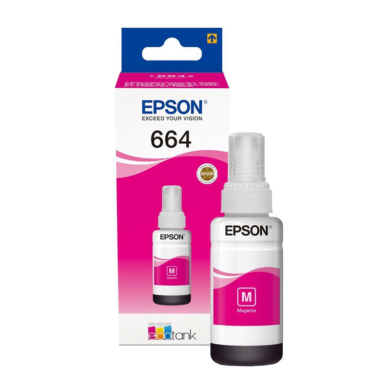 Epson t6643 magenta ink bottle, , medium-null