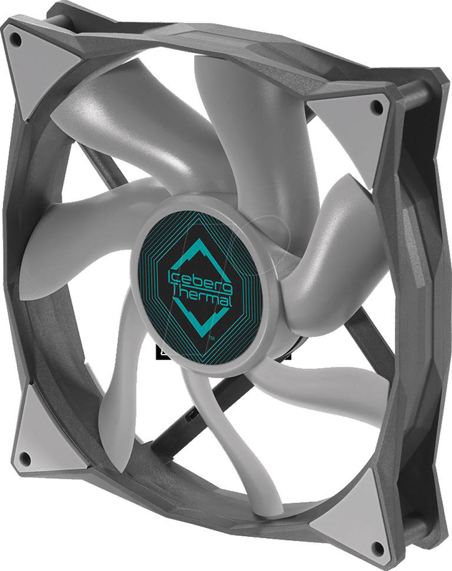Iceberg interactive icegale / fan / 14 cm / 500 rpm / 1600 rpm / 36 db / 96 cfm / 140 mm / 500-1600 rpm / 36 db / 96 cfm / 4-pin / pwm / fluid dynamic bearing, , medium-null