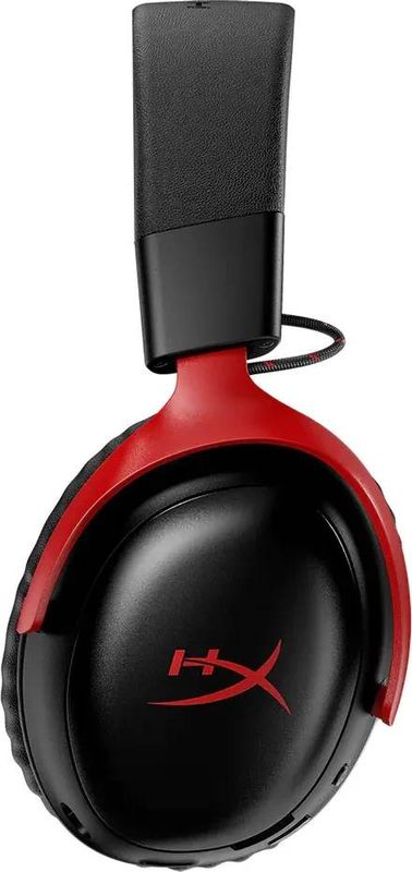 Hyperx cloud III s wireless gaming headset a59z0aa 53mm drivers dts spatial audio 2.4GHz bluetooth 5.3 detachable mic red black-null