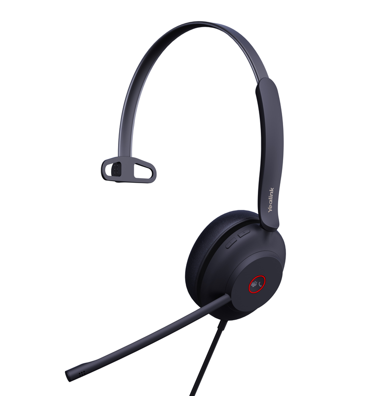 Yealink headset wired USB dual-mic noise cancelling USB-a uh37 mono teams, , medium-null