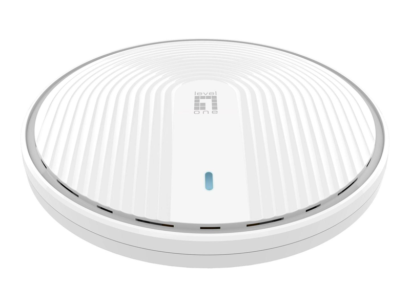 Levelone wap-8131 Wi-Fi 6 access point ax1800 dual-band 2x2 dual gigabit poe ceiling mount controller-managed-null
